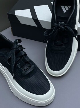 Adidas阿迪达斯LABCOURT白灰麂皮商务绅士男低帮运动休闲鞋JS4149