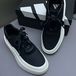 Adidas阿迪达斯LABCOURT白灰麂皮商务绅士男低帮运动休闲鞋JS4149