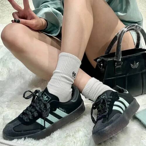 阿迪达斯三叶草男女鞋2026春季新款SAMBAE XLG经典休闲板鞋IE9182