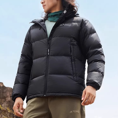 Adidas/阿迪达斯冬季正品户外男士拒水防风运动鹅绒羽绒服IX7927