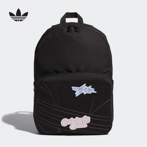 adidas阿迪达斯三叶草男女可拆卸魔术贴学生书包双肩背包 KC1423