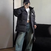 阿迪达斯羽绒服男女同款 Adidas面包服保暖运动连帽夹克正品 JM9131
