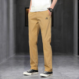 阿迪达斯adidas2026春夏季男款针织长裤舒适透气休闲运动裤JI6256
