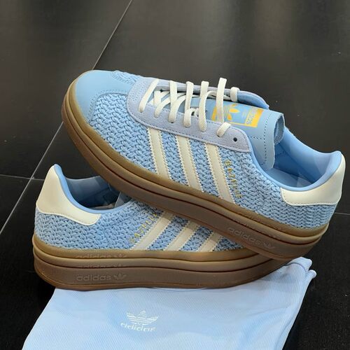 adidas阿迪达斯三叶草新款女GAZELLE经典厚底运动板鞋T头鞋JS3899