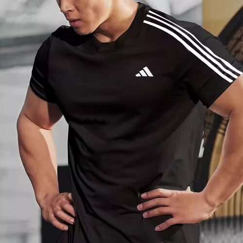 adidas 阿迪达斯男子夏季户外跑步运动服男生休闲短袖T恤IB8150