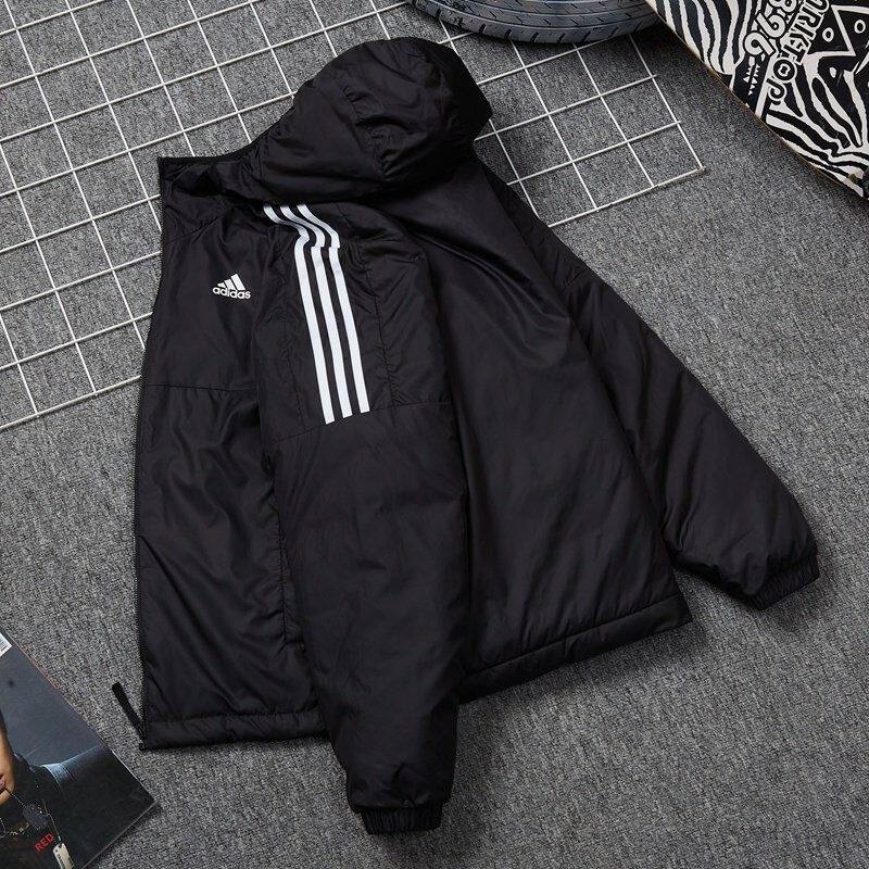 Adidas阿迪达斯正品男款冬季旅游时尚潮流棉服连帽保暖休闲服外套