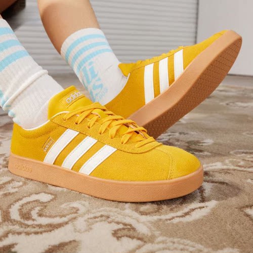 Adidas阿迪达斯VL COURT 2.0情侣复古休闲板鞋德训鞋T头鞋 JS4593