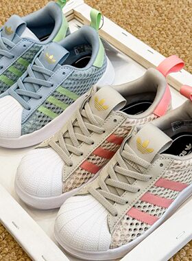 adidas低帮学步鞋灰粉色婴幼童