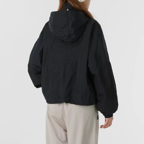 正品阿迪达斯三叶草2026春季新款女子外套梭织防风休闲夹克JD2583