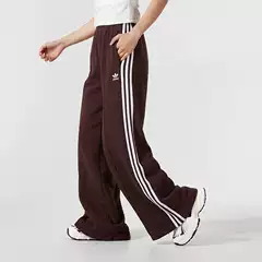 Adidas Women's Wide-Leg Trefoil Casual Pants Three-Stripe Sports Pants Authentic Retro Is6912