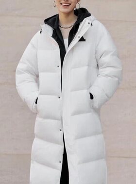 Adidas阿迪达斯V LONG DOWN UG女子长款连帽休闲羽绒服外套KF6745
