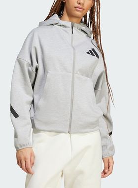 Adidas/阿迪达斯正品Z.N.E女士拉链休闲连帽户外外套JD9593