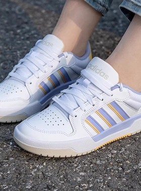 阿迪达斯女鞋新款休闲撞色小白鞋运动鞋ENTRAP低帮复古板鞋JP9961