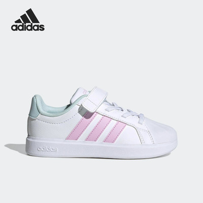 Adidas/阿迪达斯正品STREETTALK EL小童魔术贴低帮休闲板鞋JQ8599