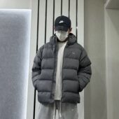 三叶草保暖运动宽松连帽IY3398 棉服外套正品 Adidas 阿迪达斯男士