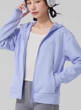 正品Adidas阿迪达斯新款女子紫色外套刺绣小标休闲针织夹克JN7403