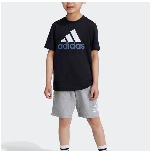 Adidas/阿迪达斯正品LK BL CO T SET小童经典运动短袖套装IX7325