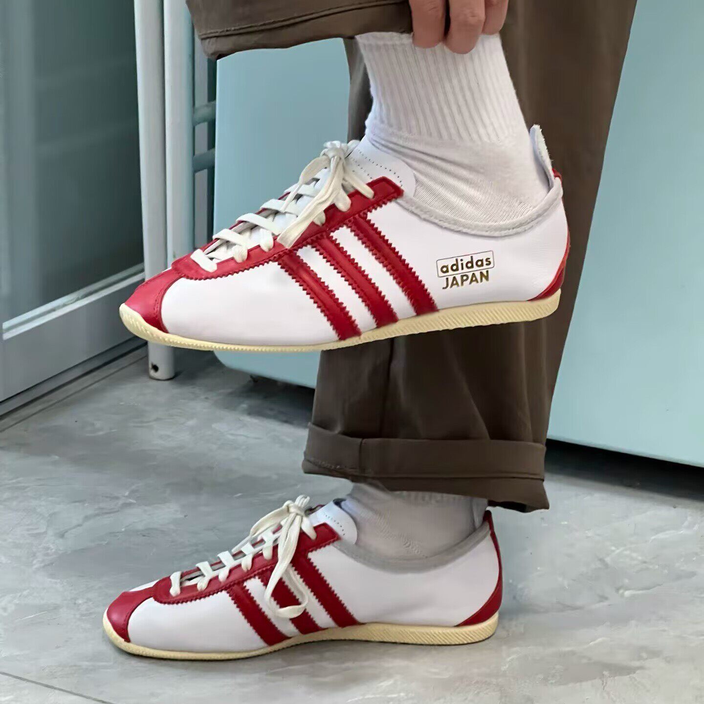 Adidas阿迪达斯三叶草Japan男女复古运动休闲德训鞋板鞋潮IH3659