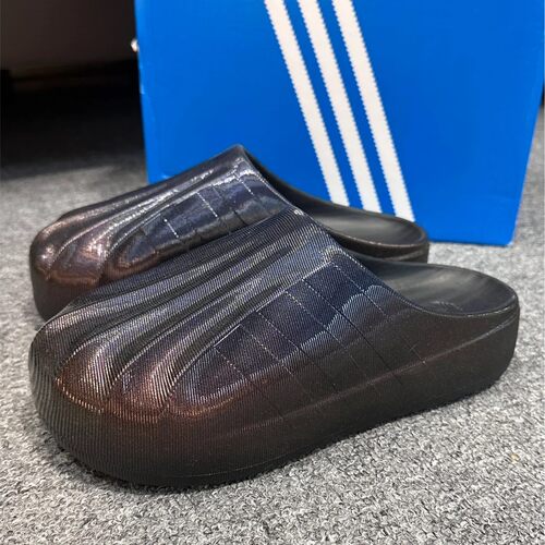 Adidas阿迪达斯三叶草男女款舒适休闲运动穆勒鞋贝壳头拖鞋KJ0989