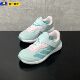 网鞋 Adidas阿迪达斯童鞋 旅游鞋 网面透气轻便蓝色运动鞋 JQ8106 夏季