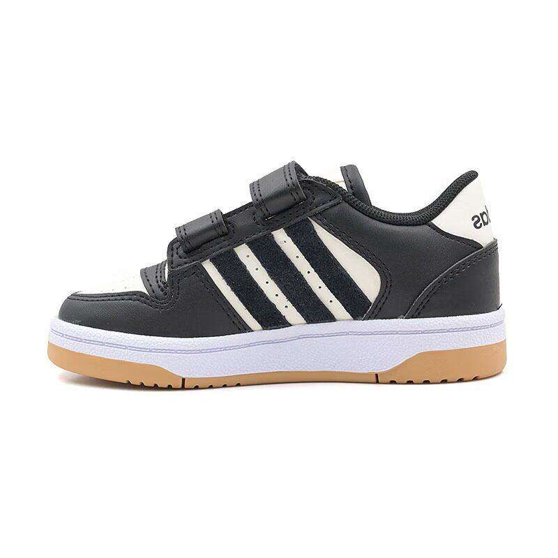 阿迪达斯2026春季新款篮球鞋儿童男小童运动休闲鞋黑色童鞋IH5289