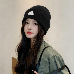 Adidas阿迪达斯冷帽男女针织毛线帽休闲帽保暖帽子美拉德冬季新款