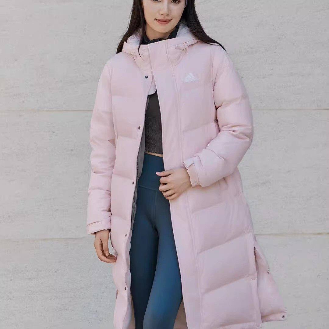 Adidas阿迪达斯男女冬新款鸭绒加厚防风宽松连帽保暖羽绒服KQ5535