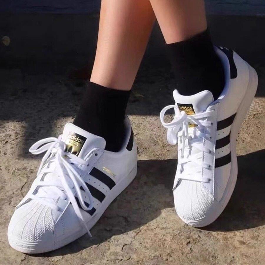 Adidas/阿迪达斯Superstar金标 低帮贝壳头经典运动鞋正品EG4958