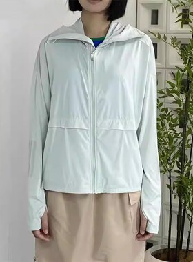 Adidas阿迪达斯正品JACKET女子凉感轻薄帽檐面罩外套IW9432