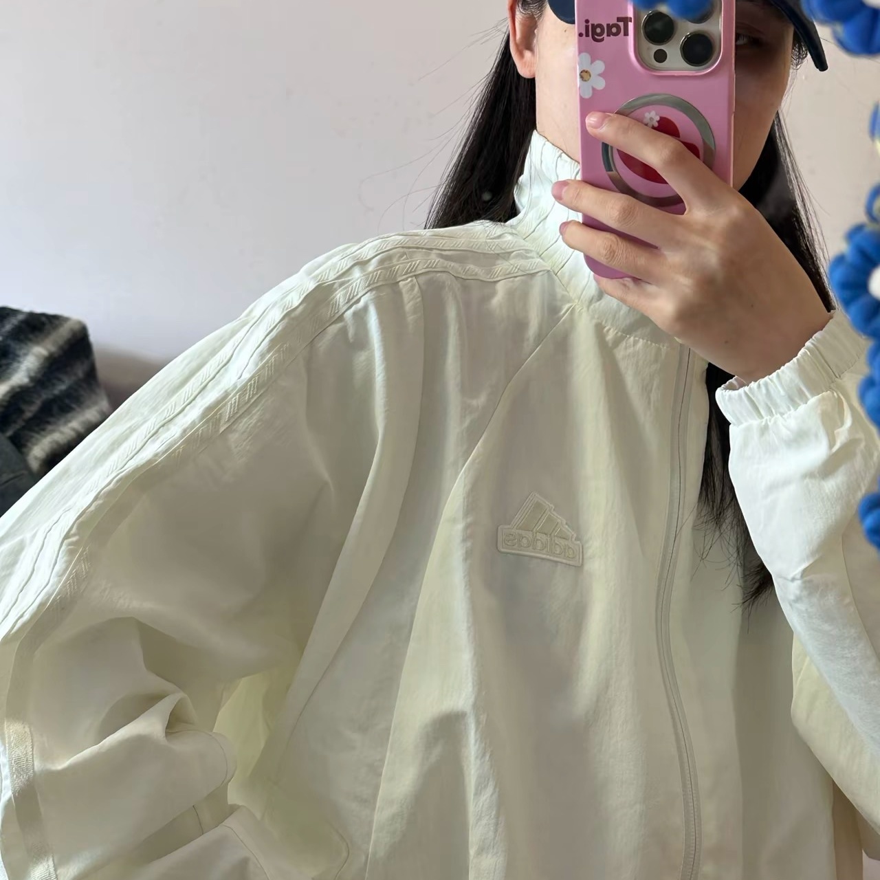 阿迪达斯外套男女装2025秋季款梭织宽松防风衣休闲立领茄克JI6647