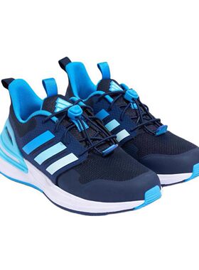 Adidas阿迪达斯正品RAPIDASPORT EL儿童耐磨抽绳网面运动鞋KH8919