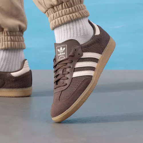 Adidas阿迪达斯三叶草男女德训板鞋SAMBA夏季网面透气T头鞋JI3184