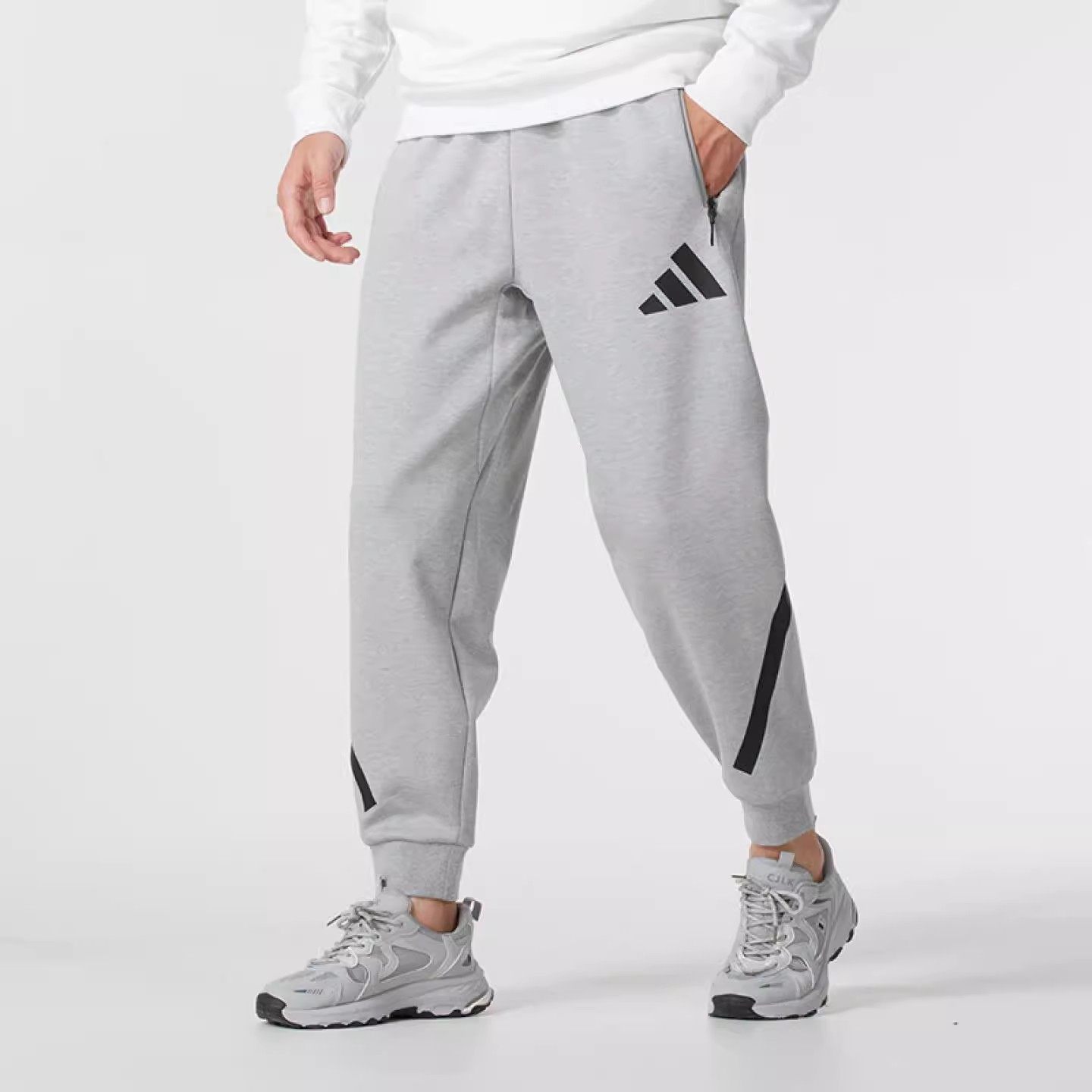 阿迪达斯男裤2026新款运动裤跑步舒适透气休闲卫裤针织长裤JF2446,运动服/休闲服装,运动长裤,淘宝优惠券,粉丝福利购,淘宝优惠卷