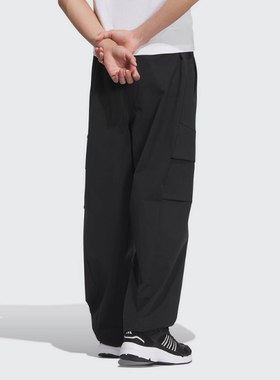 阿迪达斯2024冬季新款男子梭织运动休闲长裤宽松舒适透气 JM9159