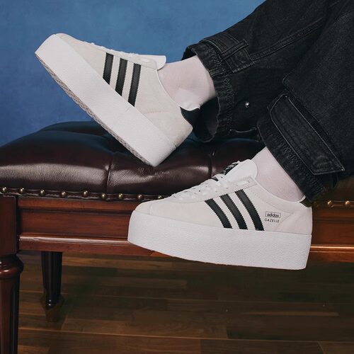 Adidas/阿迪达斯夏季正品三叶草女士时尚厚底休闲透气板鞋IH1289