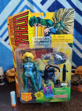 playmates彩星1995tmnt忍者神龟女野龙jim lees可动人偶手办模型