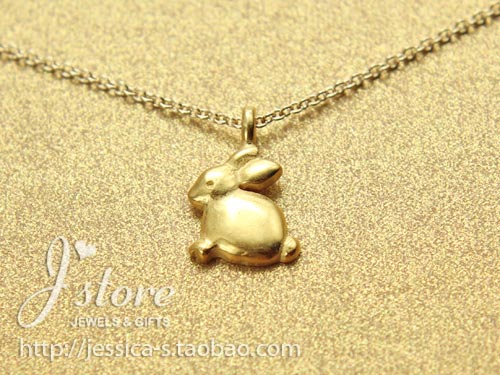 dogeared美国爱情兔子锁骨链