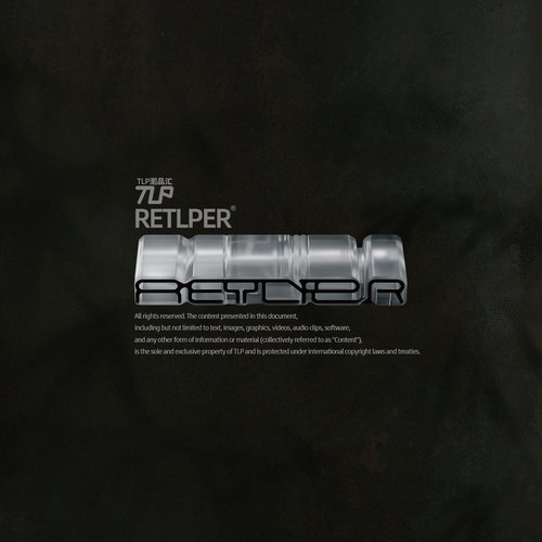 RETLPER反光贴纸 原创 标志科技风格 立体感汽摩防水平面装饰贴纸