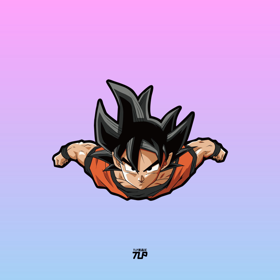 tlp反光车贴 七龙珠孙悟空赛亚人动漫日漫贴纸汽车防水遮瑕贴摩托