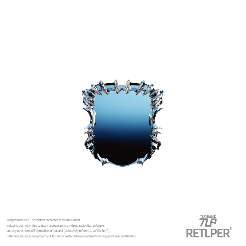 RETLPER反光贴纸 原创 无影魔镜 霓虹渐变色 汽摩防水平面贴纸