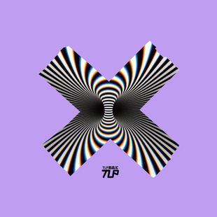 TLP反光车贴 十字叉叉空间扭曲星空太空宇宙国潮遮痕贴纸 XXX季