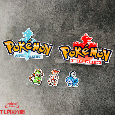 tlp反光车贴像素版宝可梦pokemon