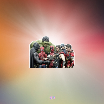 漫威雷神锤子机箱遮盖车贴TLP