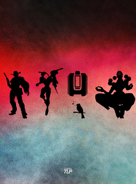 TLP镂空车贴定制守望先锋游戏贴麦克雷 法姬法老之鹰 禅亚塔 堡垒