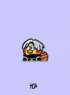 TLP反光车贴 只因打篮球练习生kun 像素版表情 防水多用机车贴纸