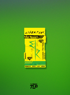 TLP反光车贴 边缘行者 赛博朋克2077Edgerunners多用防水机车贴纸