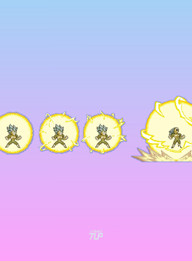 TLP反光车贴 七龙珠贝吉塔Vegeta蓝超赛亚人气功波蓄力爆格贴纸