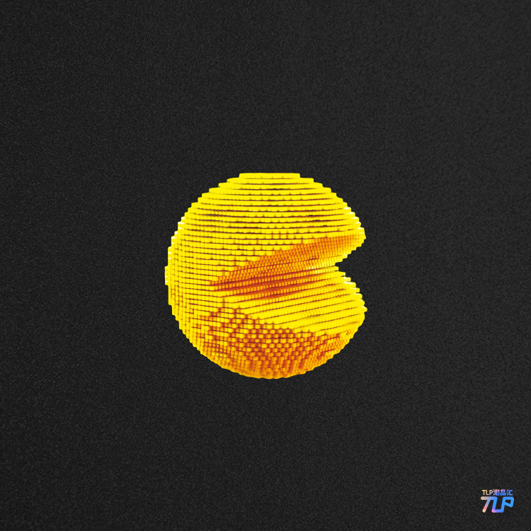 tlp反光贴纸 破坏王大嘴啃豆人像素立体感平板平面防水怀旧游戏贴