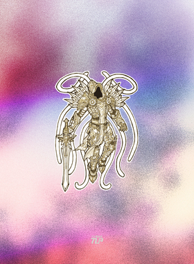 TLP反光车贴 暴雪暗黑破坏神3大天使泰瑞尔风暴英雄汽车摩托贴纸