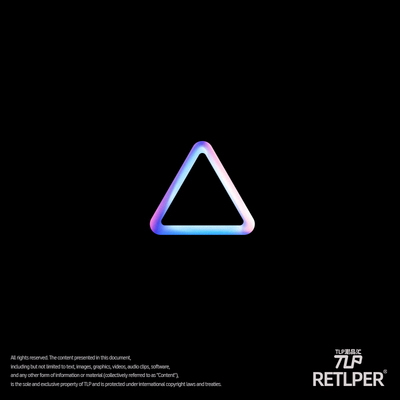 RETLPER镂空车贴 原创 空心三角 霓虹渐变色 汽摩防水平面贴纸